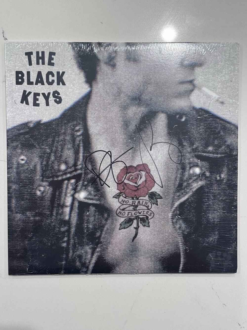 The Black Keys No Rain, No Flowers Autographed Signed Sky Blue Vinyl LP - New #3